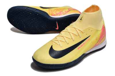 Nike Air Zoom Mercurial Superfly 10 Elite IC High-Tops Football Shoes - Yellow/Black/Red