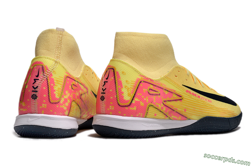 Nike Air Zoom Mercurial Superfly 10 Elite IC High-Tops Football Shoes - Yellow/Black/Red 6