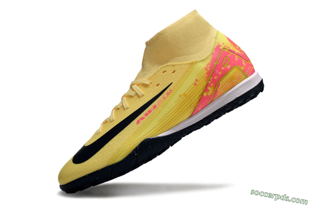 Nike Air Zoom Mercurial Superfly 10 Elite TF High-Tops Football Shoes - Yellow/Black/Red 5