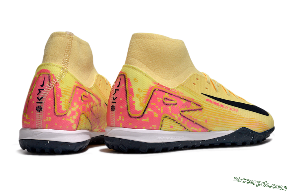 Nike Air Zoom Mercurial Superfly 10 Elite TF High-Tops Football Shoes - Yellow/Black/Red 6