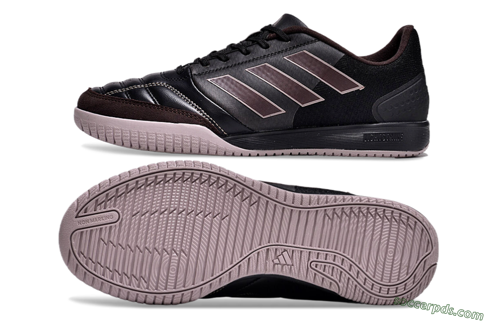 Adidas Top Sala Competition IC Low-Tops Football Shoes - Black/Brown/Pink 0