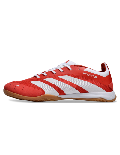 Adidas Predator 24 Elite IC Low-Tops Football Shoes - Red/White/Brown