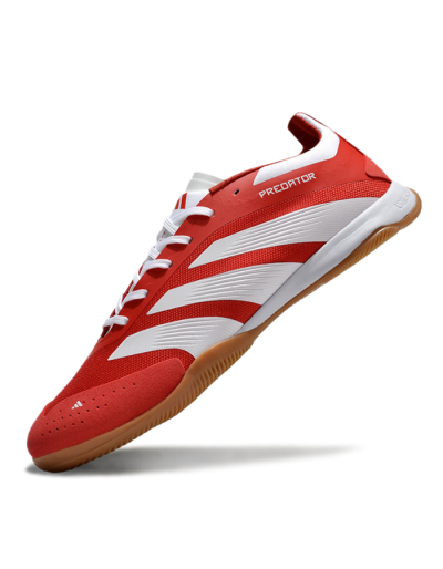 Adidas Predator 24 Elite IC Low-Tops Football Shoes - Red/White/Brown