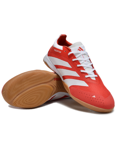 Adidas Predator 24 Elite IC Low-Tops Football Shoes - Red/White/Brown