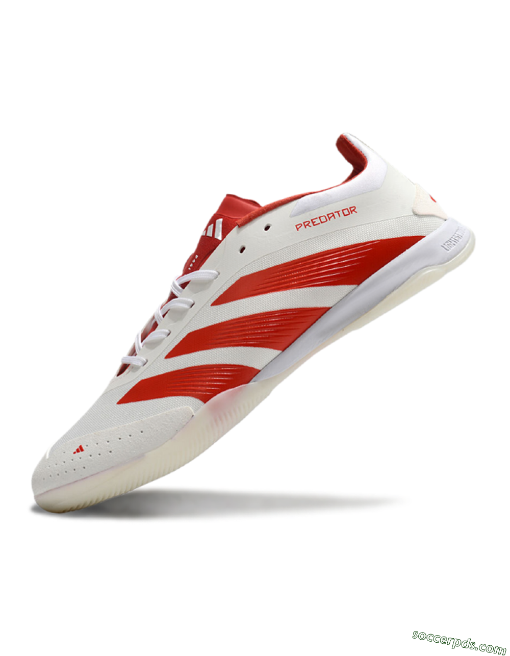 Adidas Predator 24 Elite IC Low-Tops Football Shoes - Beige/Red/White 5