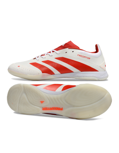 Adidas Predator 24 Elite IC Low-Tops Football Shoes - Beige/Red/White