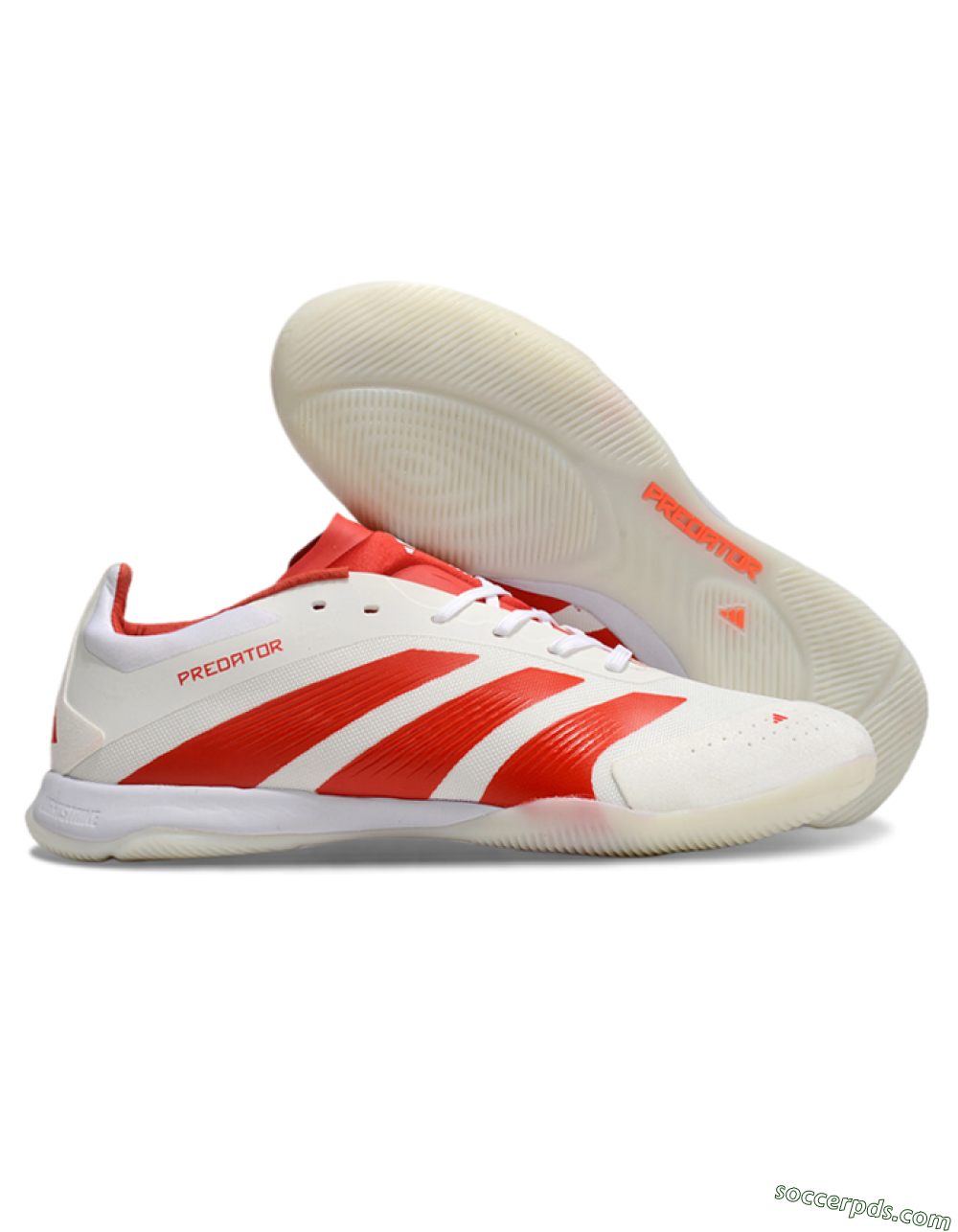 Adidas Predator 24 Elite IC Low-Tops Football Shoes - Beige/Red/White 1