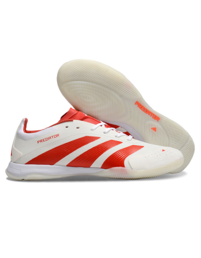 Adidas Predator 24 Elite IC Low-Tops Football Shoes - Beige/Red/White