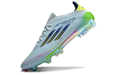 Adidas F50 Elite FG Low-Tops Football Boots - Jade/Blue/Yellow