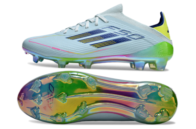 Adidas F50 Elite FG Low-Tops Football Boots - Jade/Blue/Yellow