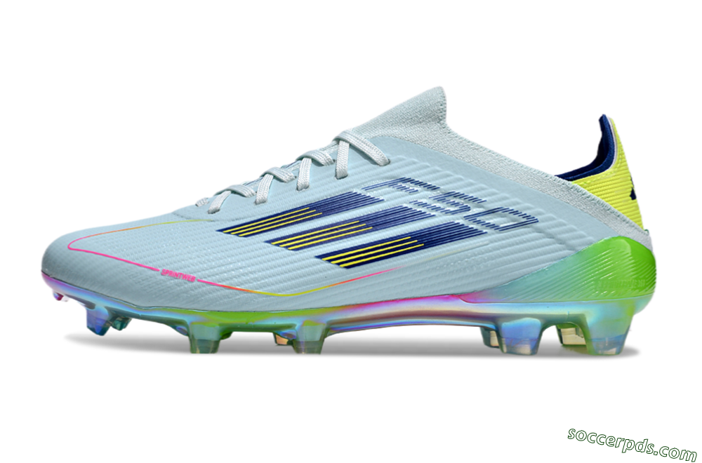 Adidas F50 Elite FG Low-Tops Football Boots - Jade/Blue/Yellow 2