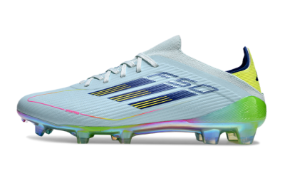 Adidas F50 Elite FG Low-Tops Football Boots - Jade/Blue/Yellow