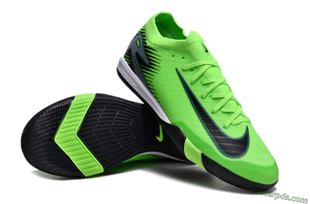 Nike Air Zoom Mercurial Vapor 16 Elite IC Low-Tops Football Shoes - Yellow/Black/Silver 4