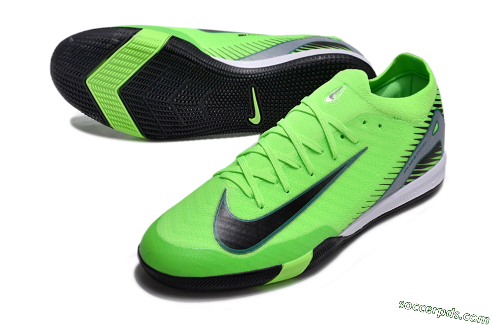 Nike Air Zoom Mercurial Vapor 16 Elite IC Low-Tops Football Shoes - Yellow/Black/Silver 3