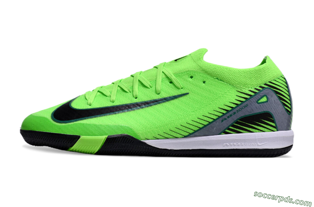Nike Air Zoom Mercurial Vapor 16 Elite IC Low-Tops Football Shoes - Yellow/Black/Silver 2