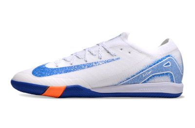 Nike Air Zoom Mercurial Vapor 16 Elite IC Low-Tops Football Shoes - White/Blue/Orange