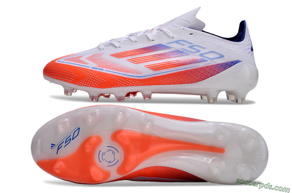 Adidas F50 Elite AG Low-Tops Football Boots - Red/White/Blue 0
