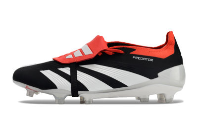 Adidas Predator Elite Foldover Tongue FG Low-Tops Football Boots - Black/White/Red