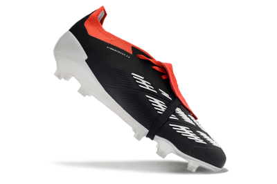 Adidas Predator Elite Foldover Tongue FG Low-Tops Football Boots - Black/White/Red