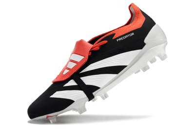Adidas Predator Elite Foldover Tongue FG Low-Tops Football Boots - Black/White/Red
