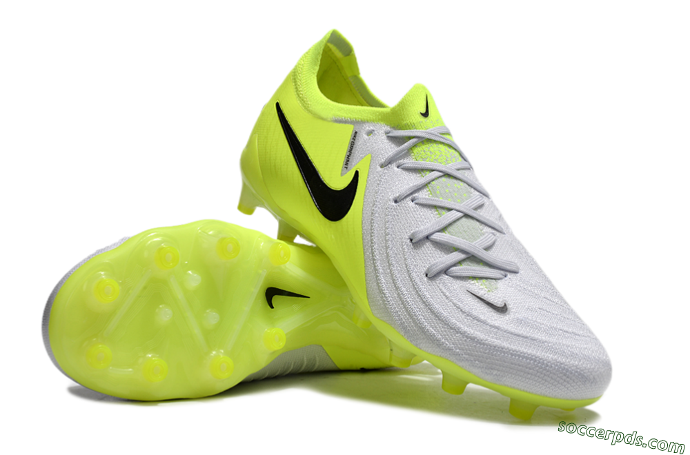 Nike Phantom Luna Elite Low-Tops Football Boots - Yellow/Grey/Black 2