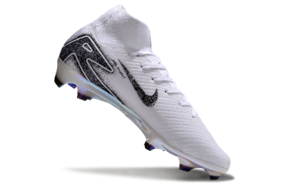 Nike Air Zoom Mercurial Superfly 10 Elite FG High-Tops Football Boots - White/Black/Grey