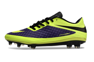 Nike Hypervenom Phantom FG Low-Tops Football Boots - Purple/Yellow/Black