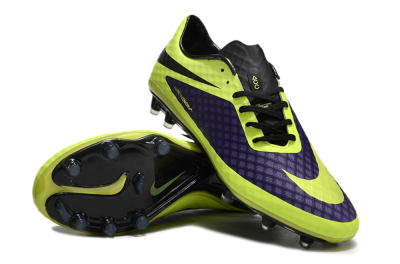 Nike Hypervenom Phantom FG Low-Tops Football Boots - Purple/Yellow/Black