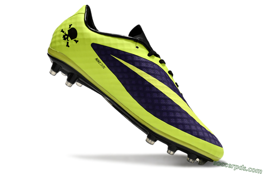 Nike Hypervenom Phantom FG Low-Tops Football Boots - Purple/Yellow/Black 4