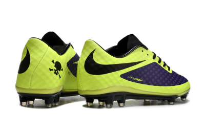 Nike Hypervenom Phantom FG Low-Tops Football Boots - Purple/Yellow/Black
