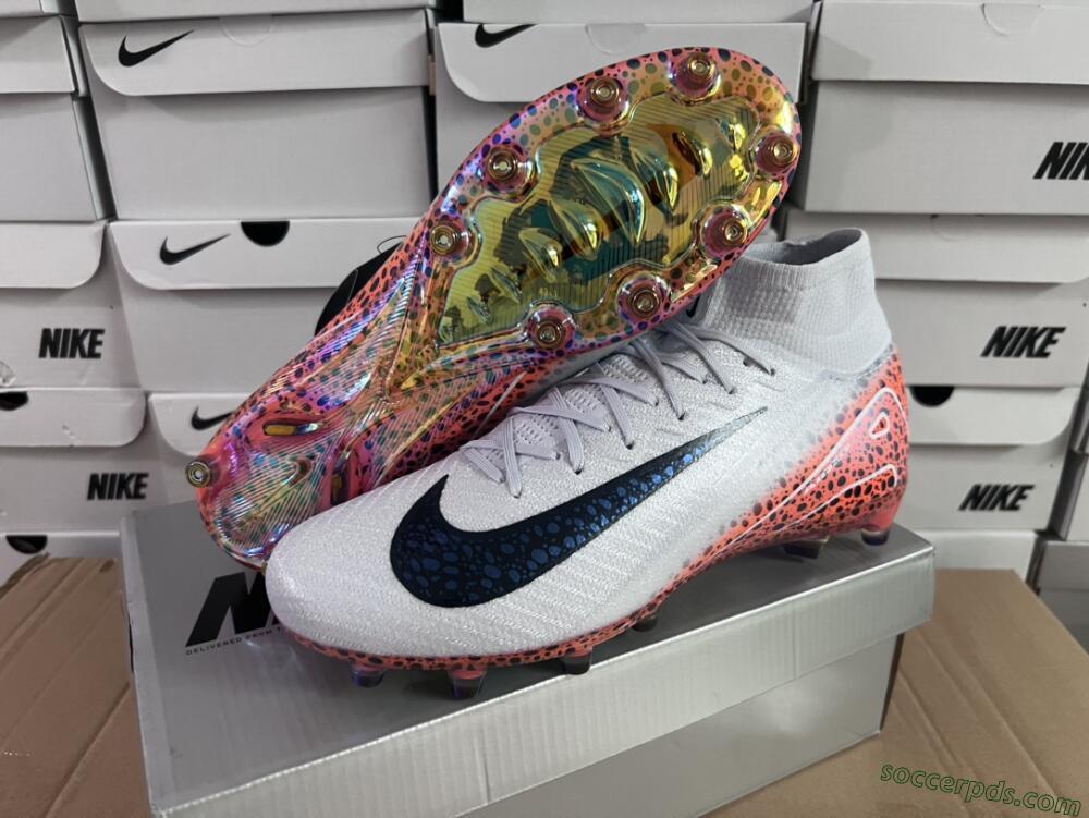 Nike Air Zoom Mercurial Superfly 10 Elite AG High-Tops Football Boots - Grey/White/Leopard