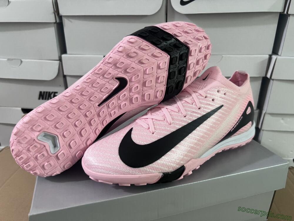 Nike Air Zoom Mercurial Vapor 16 Elite TF Low-Tops Football Shoes - Pink/Black/White