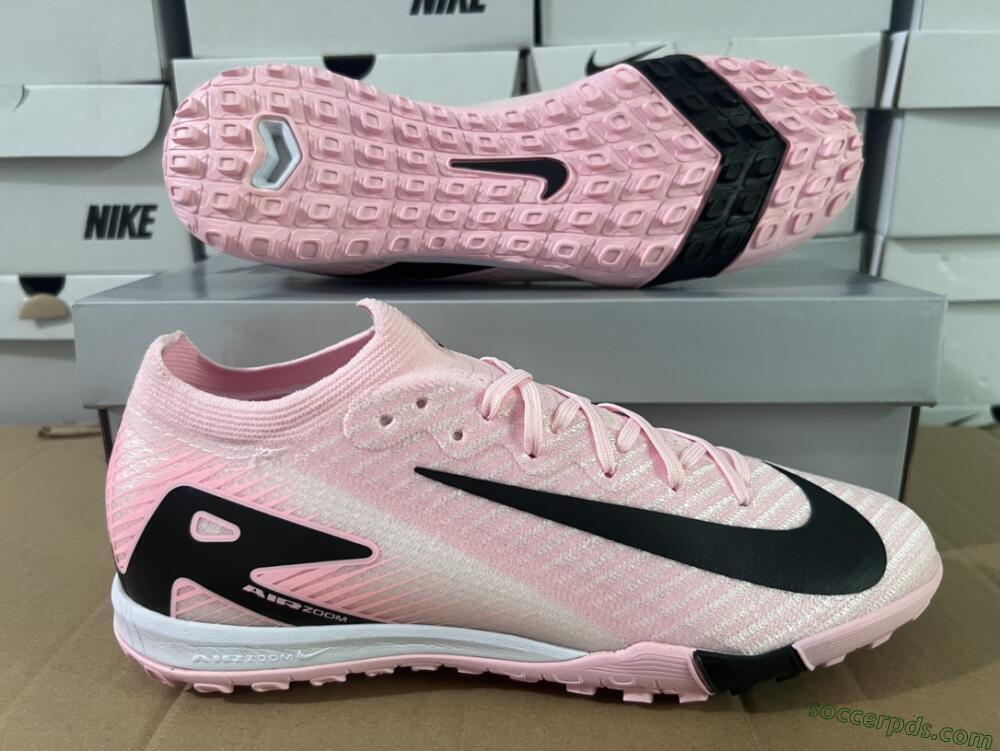 Nike Air Zoom Mercurial Vapor 16 Elite TF Low-Tops Football Shoes - Pink/Black/White