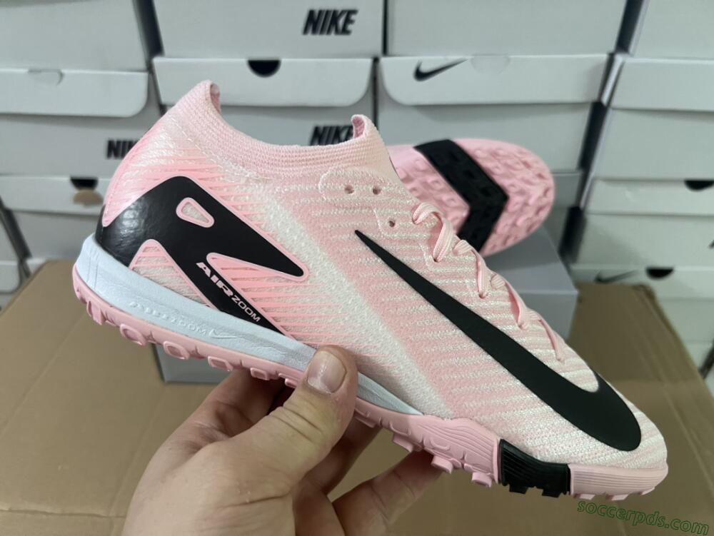 Nike Air Zoom Mercurial Vapor 16 Elite TF Low-Tops Football Shoes - Pink/Black/White