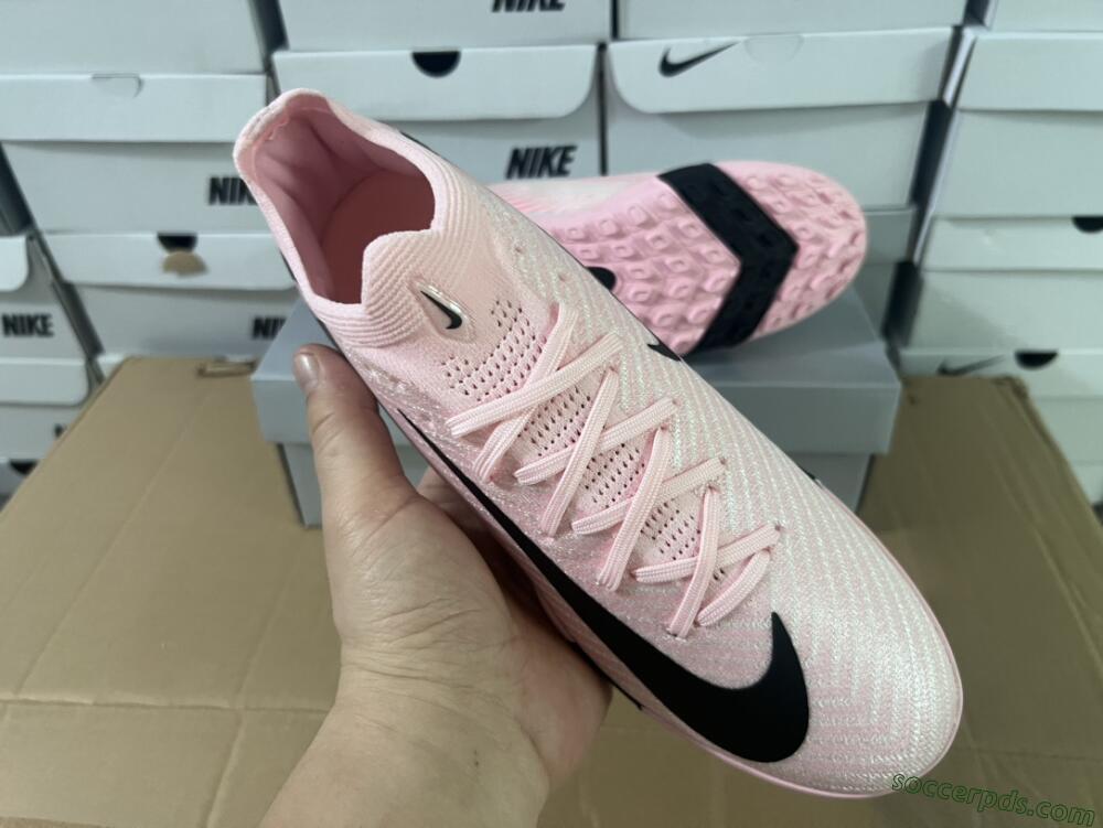 Nike Air Zoom Mercurial Vapor 16 Elite TF Low-Tops Football Shoes - Pink/Black/White