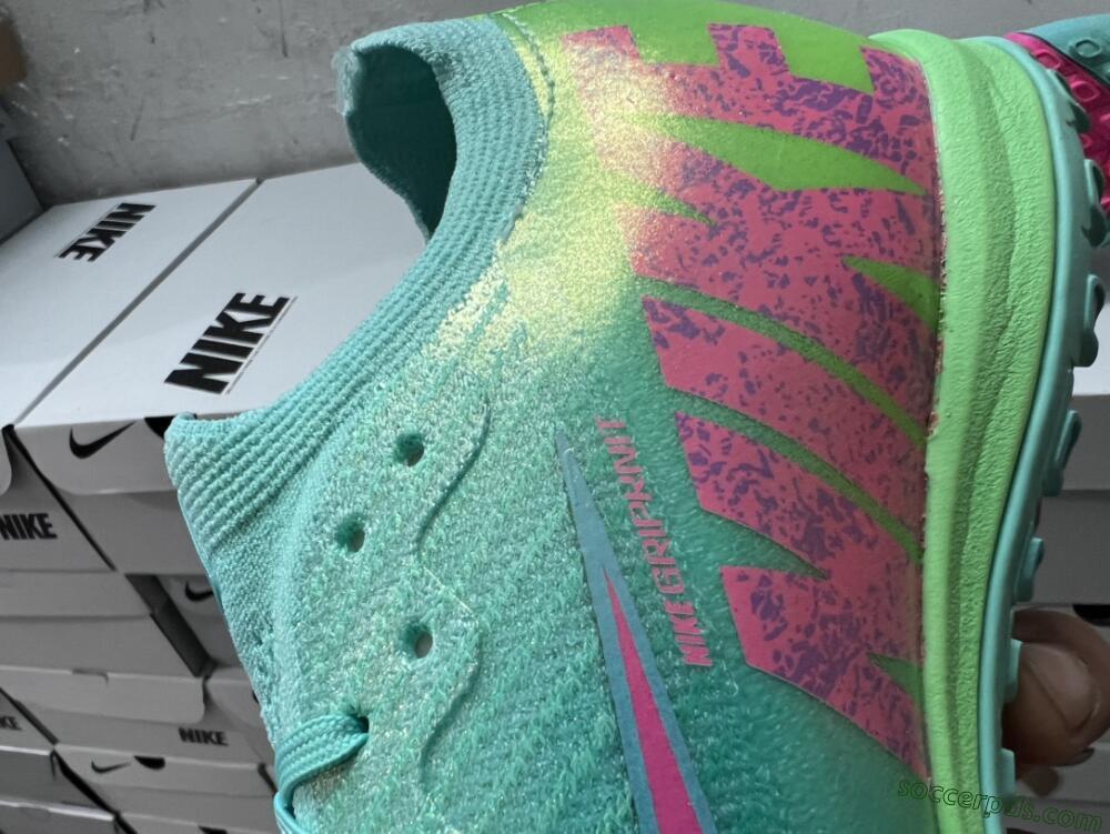 Nike Air Zoom Mercurial Vapor 16 Elite TF Low-Tops Football Shoes - Jade/Pink/Blue