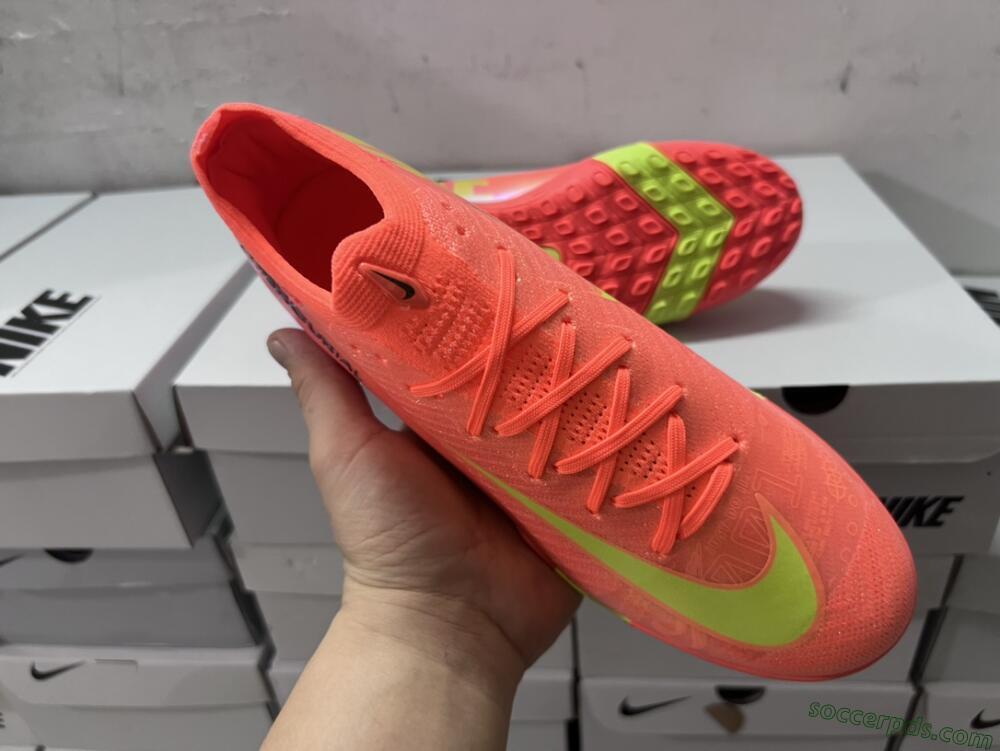 Nike Air Zoom Mercurial Vapor 15 Elite TF Low-Tops Football Shoes - Red/Yellow/White