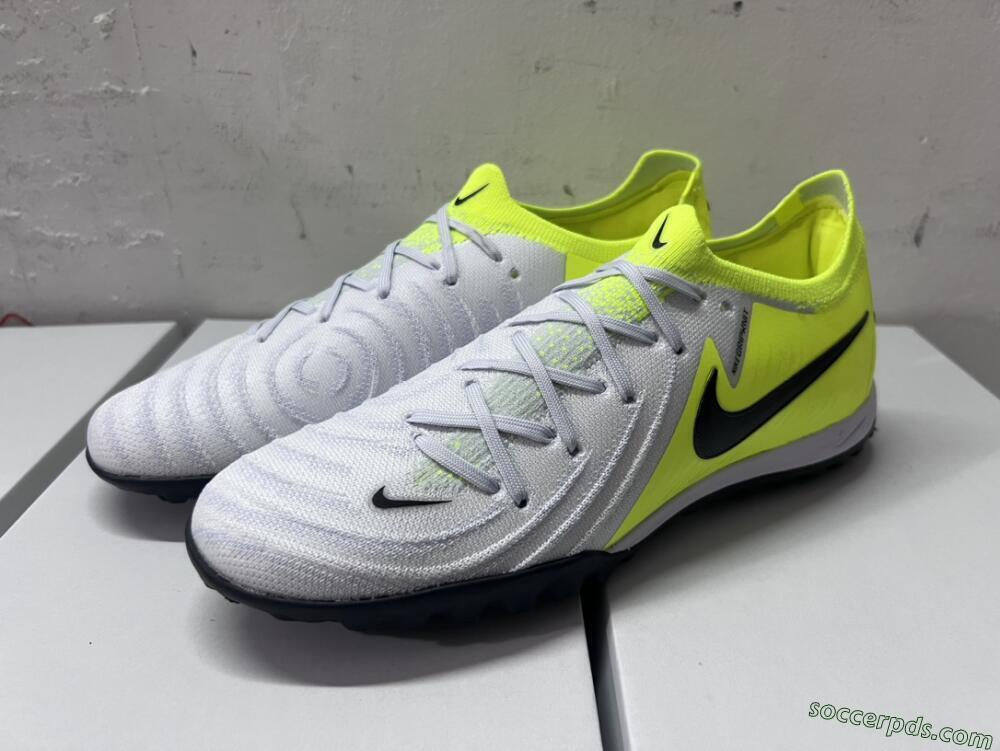 Nike Phantom Luna Elite TF Low-Tops Football Shoes - Grey/Yellow/Black