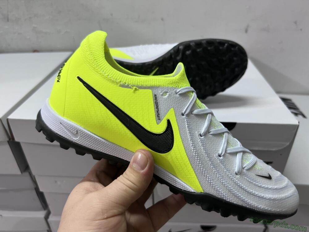 Nike Phantom Luna Elite TF Low-Tops Football Shoes - Grey/Yellow/Black
