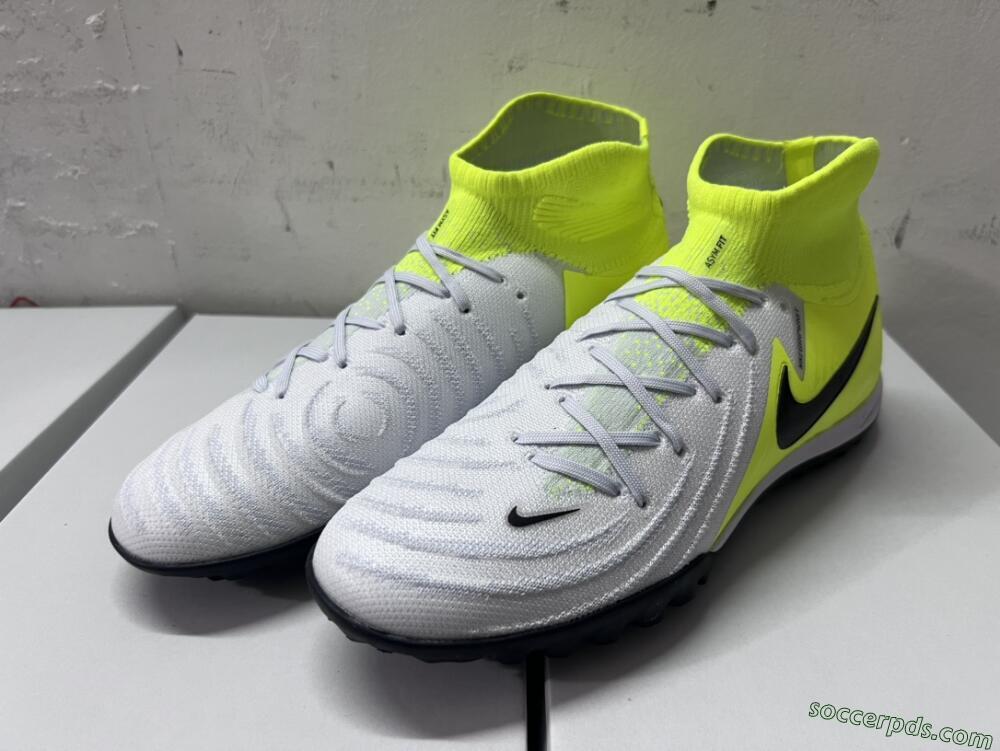 Nike Phantom Luna Elite NU TF High-Tops Football Shoes - Grey/Yellow/Black