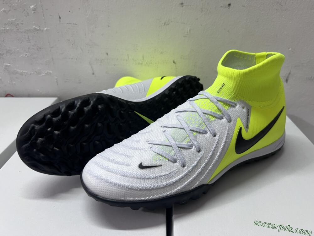Nike Phantom Luna Elite NU TF High-Tops Football Shoes - Grey/Yellow/Black