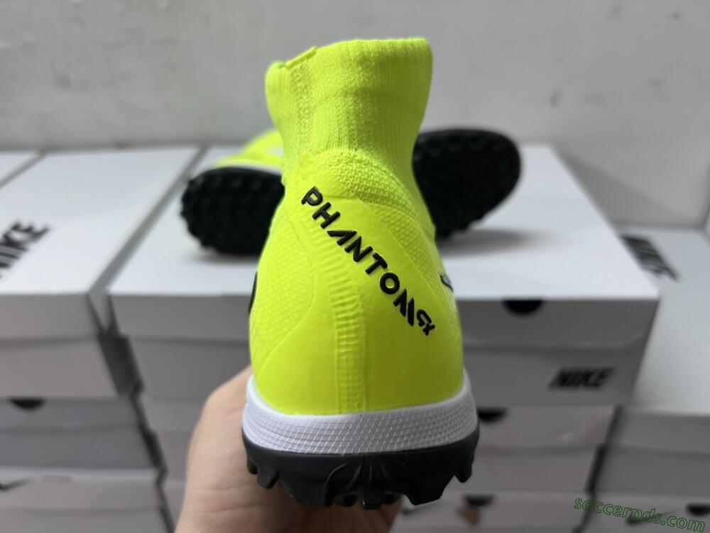 Nike Phantom Luna Elite NU TF High-Tops Football Shoes - Grey/Yellow/Black