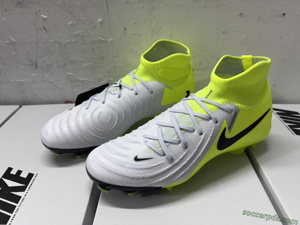 Nike Phantom Luna Elite FG High-Tops Football Boots - Grey/Yellow/Black