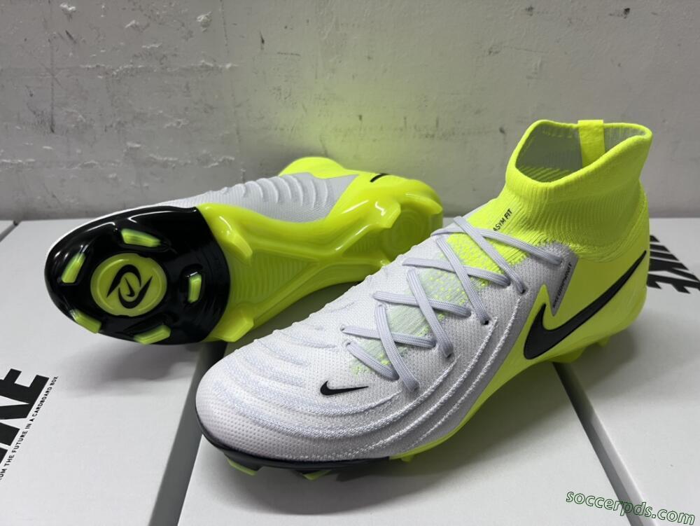 Nike Phantom Luna Elite FG High-Tops Football Boots - Grey/Yellow/Black