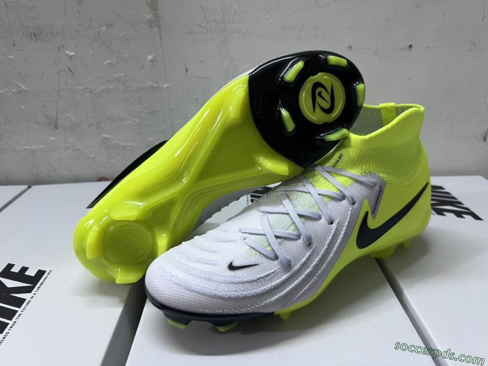Nike Phantom Luna Elite FG High-Tops Football Boots - Grey/Yellow/Black