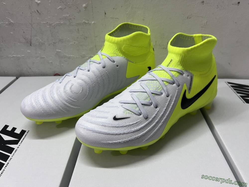 Nike Phantom Luna Elite AG High-Tops Football Boots - Grey/Yellow/Black