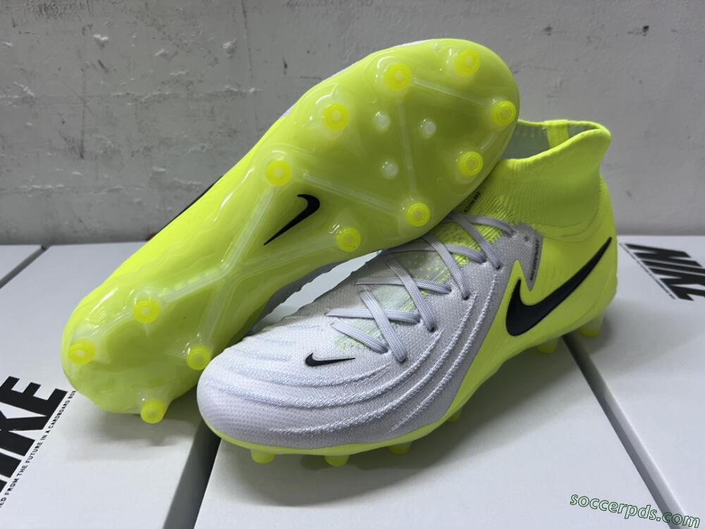 Nike Phantom Luna Elite AG High-Tops Football Boots - Grey/Yellow/Black
