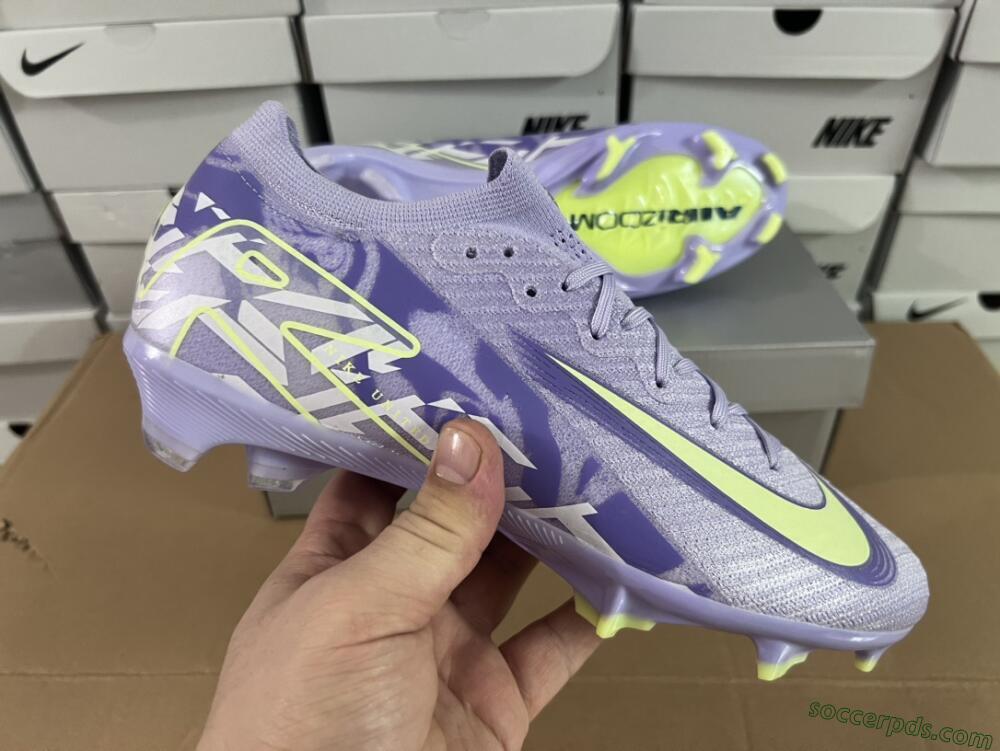 Nike Air Zoom Mercurial Vapor 16 Elite FG Low-Tops Football Boots - Purple/Yellow/White