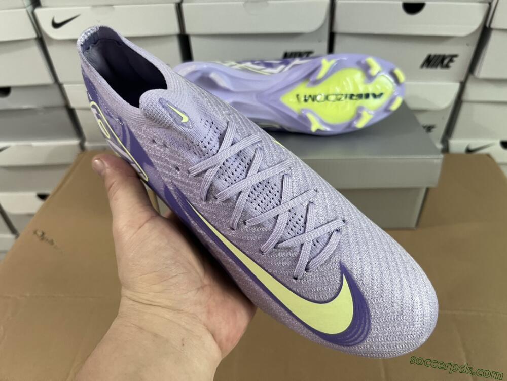Nike Air Zoom Mercurial Vapor 16 Elite FG Low-Tops Football Boots - Purple/Yellow/White