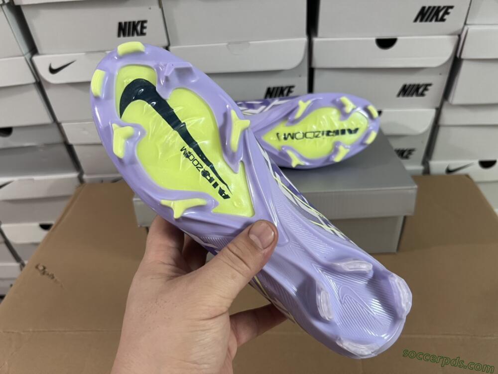 Nike Air Zoom Mercurial Vapor 16 Elite FG Low-Tops Football Boots - Purple/Yellow/White